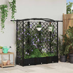 163 x 40 x 126 cm / met een gebogen dak (3 zijkanten trellis)