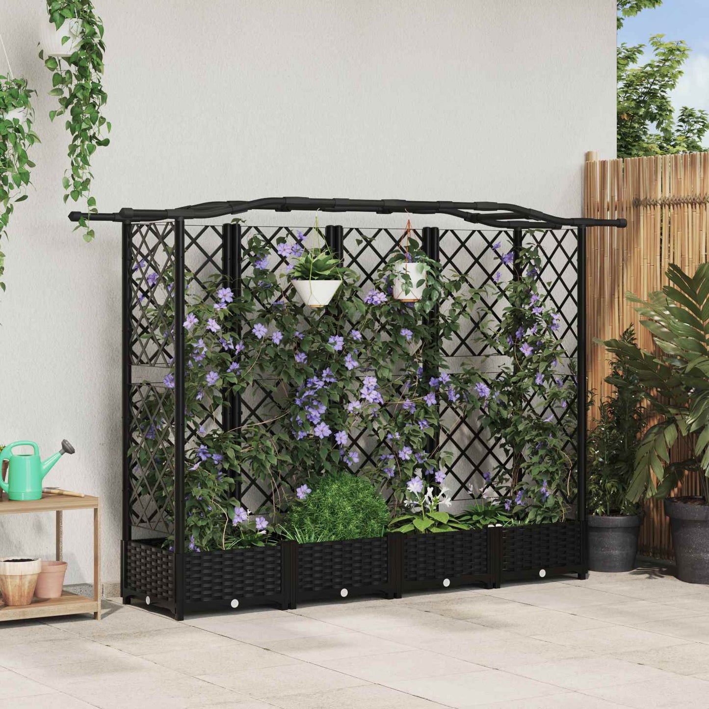 Verhoogd Bed Met Trellis En Dak Pp
