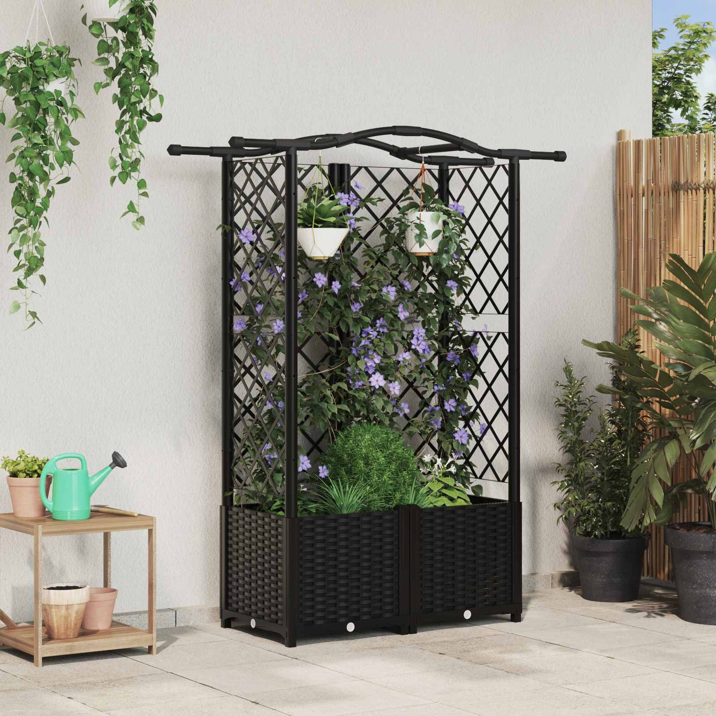 Verhoogd Bed Met Trellis En Dak Pp
