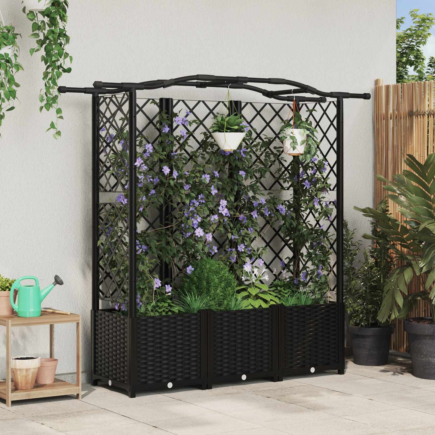Verhoogd Bed Met Trellis En Dak Pp