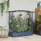 169 x 40 x 125 cm / met een gebogen dak (2 zijkanten trellis)