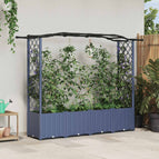 204 x 40 x 141 cm / met een gebogen dak (2 zijkanten trellis)
