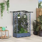 124 x 40 x 126 cm / met een gebogen dak (3 zijkanten trellis)