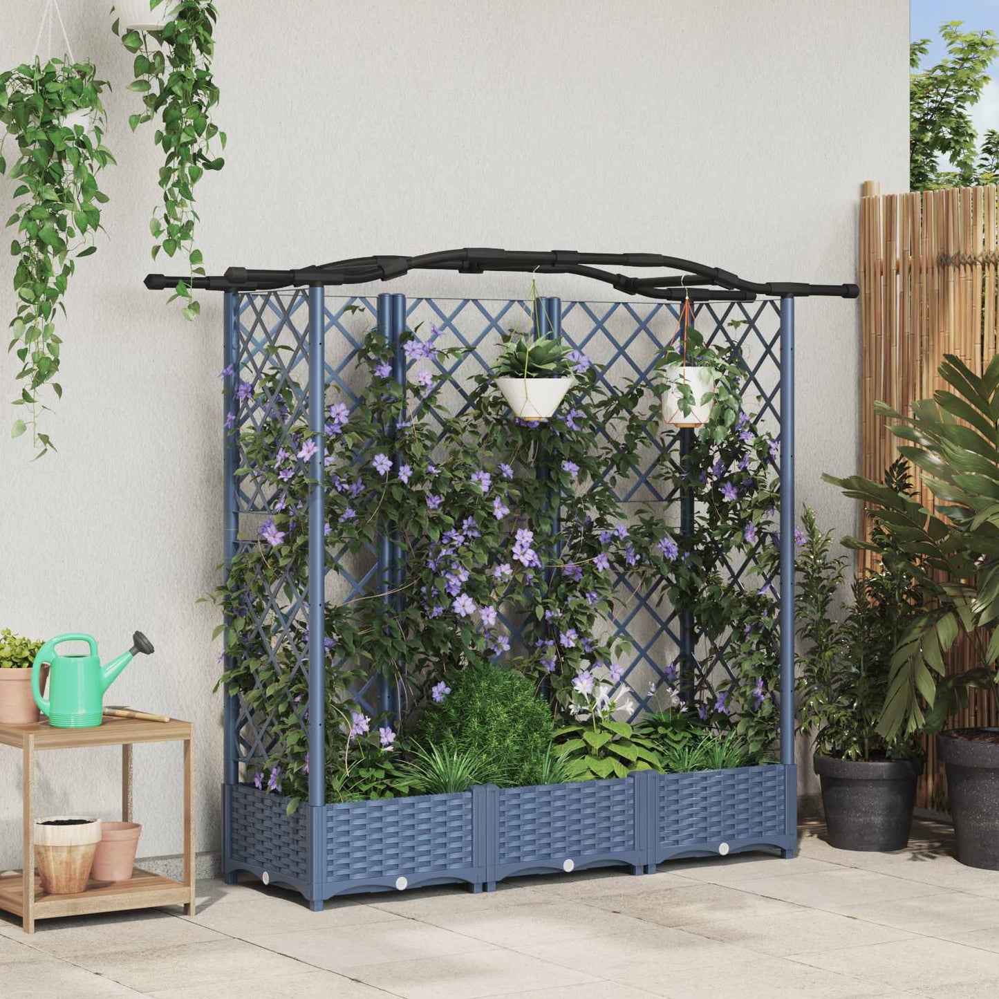 Verhoogd Bed Met Trellis En Dak Pp