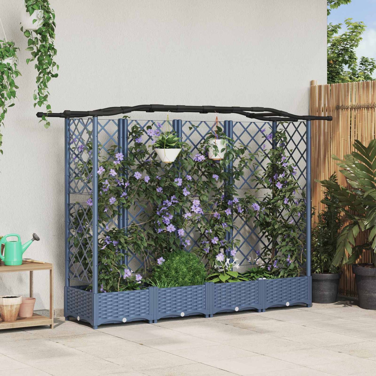 Verhoogd Bed Met Trellis En Dak Pp
