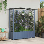 163 x 40 x 141 cm / met een gebogen dak (3 zijkanten trellis)