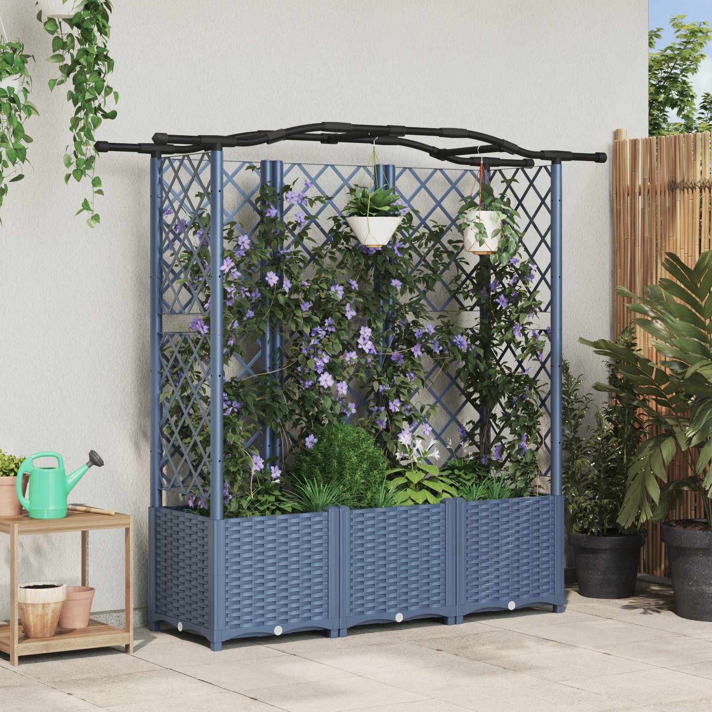 Verhoogd Bed Met Trellis En Dak Pp