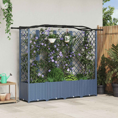 Verhoogd Bed Met Trellis En Dak Pp