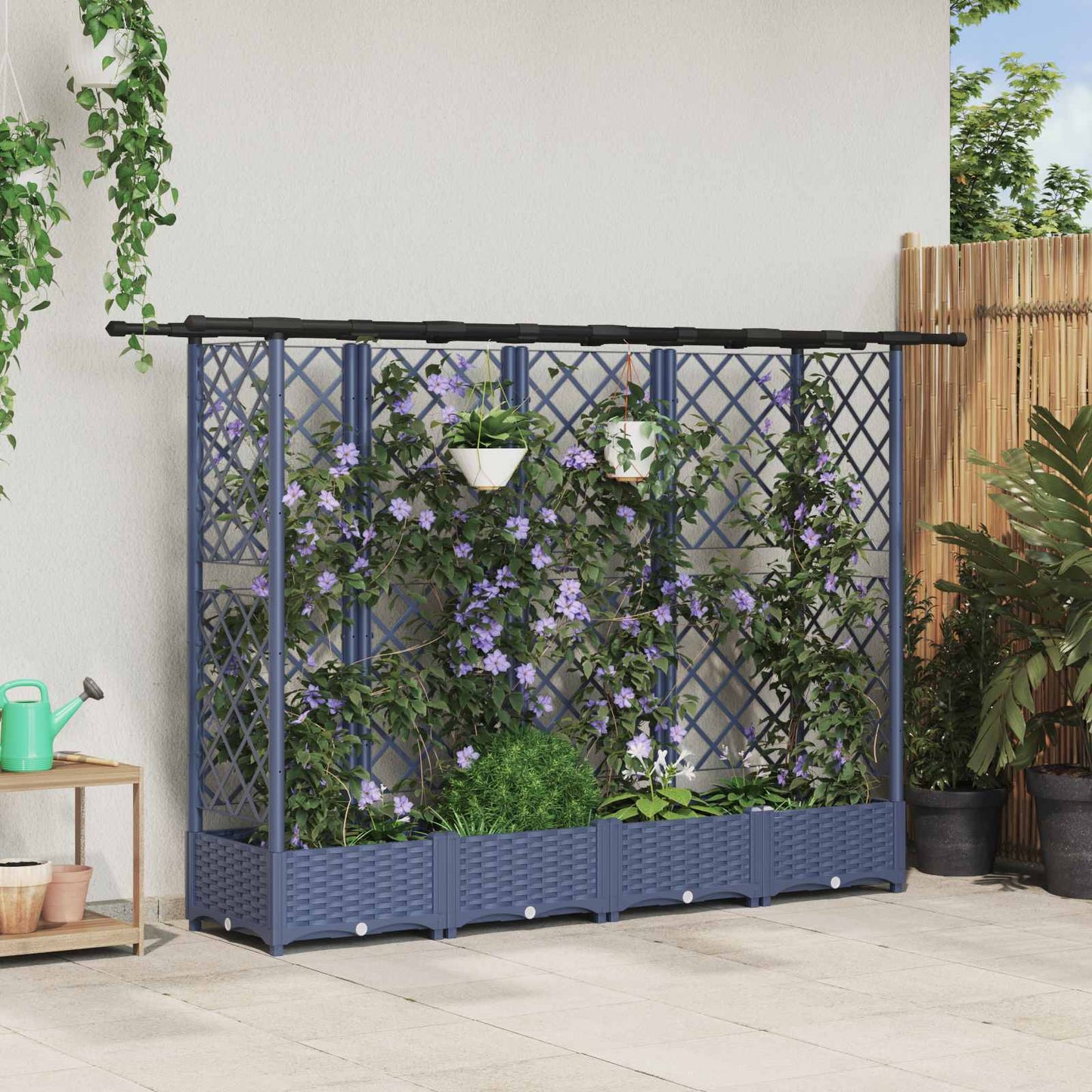 Verhoogd Bed Met Trellis En Dak Pp