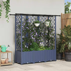163,5 x 40 x 138 cm / met een plat dak (3 zijkanten trellis)