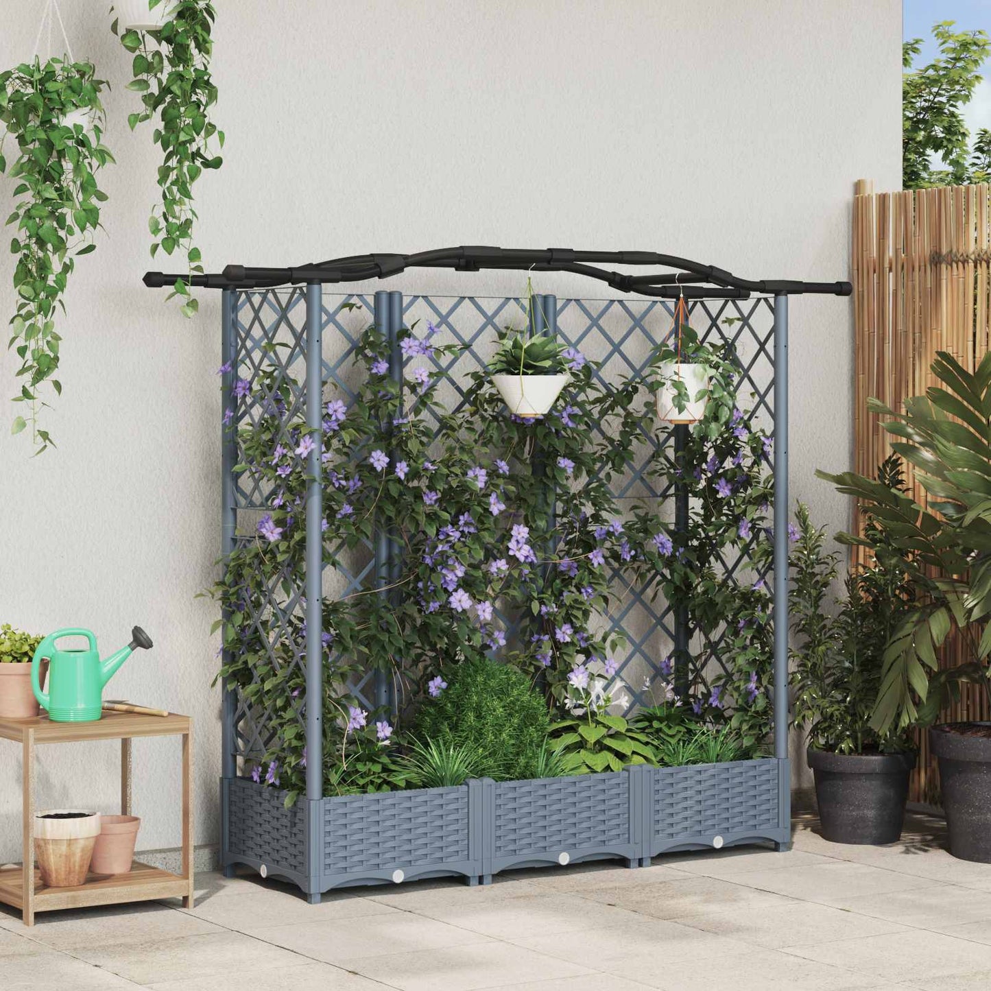 Verhoogd Bed Met Trellis En Dak Pp