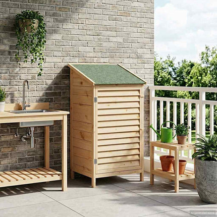 Tuinschuur Met Dak Massief Vurenhout
