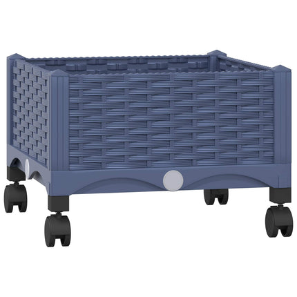 Tuinschaal Blauw Grijs 40 X 40 X 33 Cm Pp Blauwgrijs