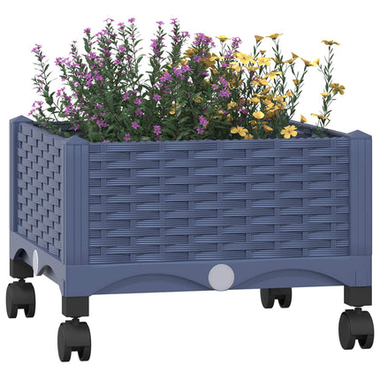 Tuinschaal Blauw Grijs 40 X 40 X 33 Cm Pp Blauwgrijs