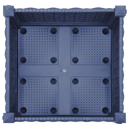 Tuinschaal Blauw Grijs 40 X 40 X 33 Cm Pp Blauwgrijs