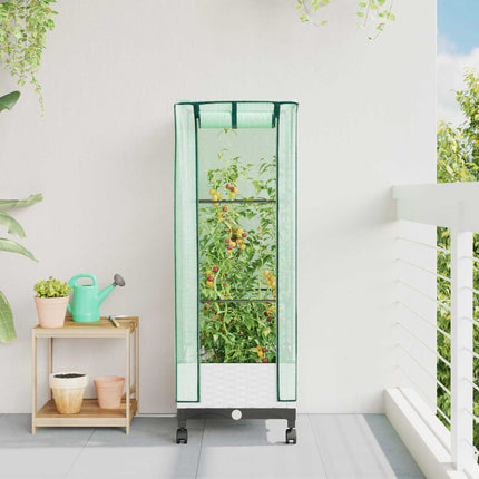 Tuinplantenbak Met Kasbedekking En Wielen Pp