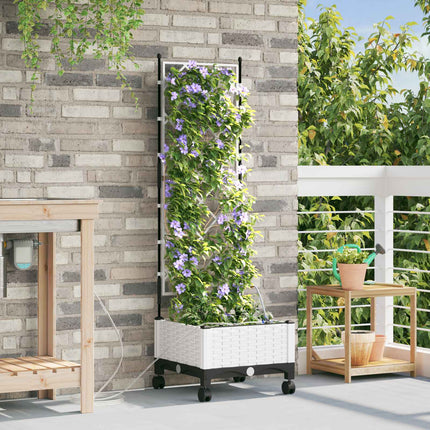 Tuin Pot Met Irrigatie En Wielen 40 X 40 X 132 Cm Pp