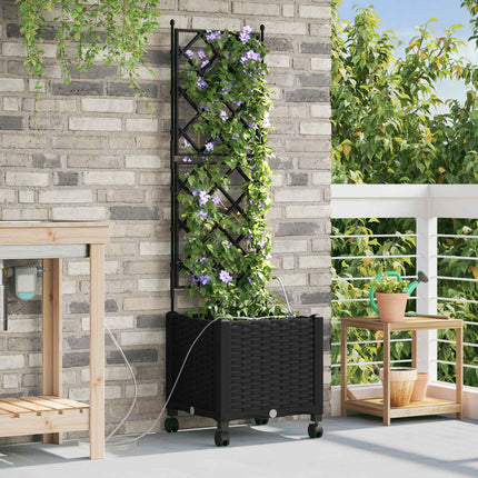 Tuin Pot Met Irrigatie En Wielen 40 X 40 X 132 Cm Pp