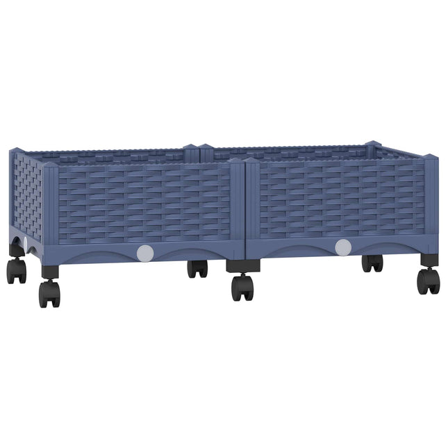 Tuinschaal Blauw Grijs 80 X 40 X 29 Cm Pp