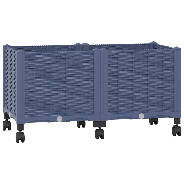 Tuinschaal Blauw Grijs 80 X 40 X 44 Cm Pp