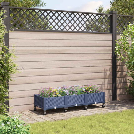 Tuinschaal Blauw Grijs 40 X 40 X 33 Cm Pp Blauwgrijs