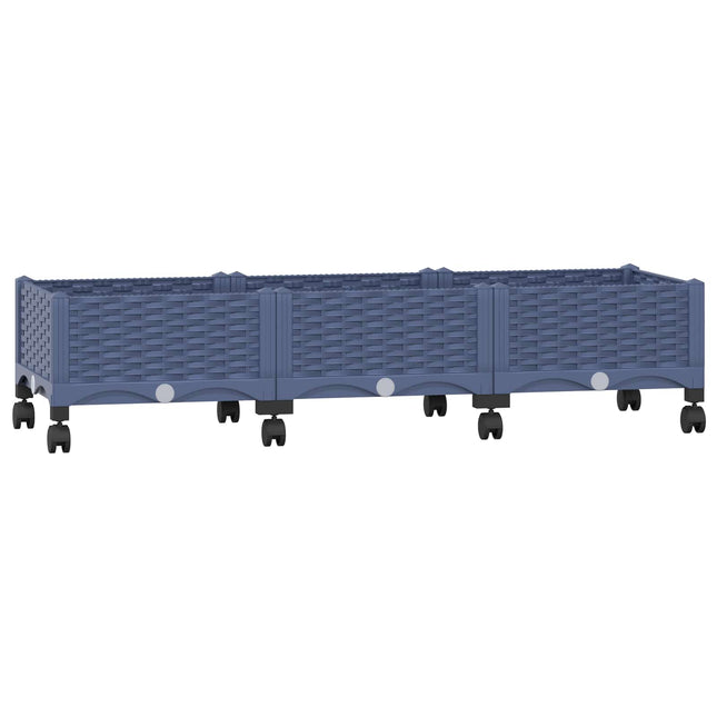 Tuinschaal Blauw Grijs 120 X 40 X 29 Cm Pp