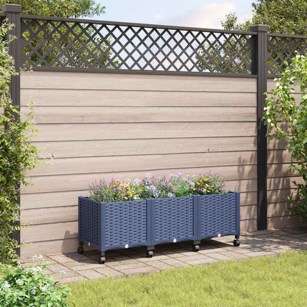 Tuinschaal Blauw Grijs 40 X 40 X 33 Cm Pp Blauwgrijs