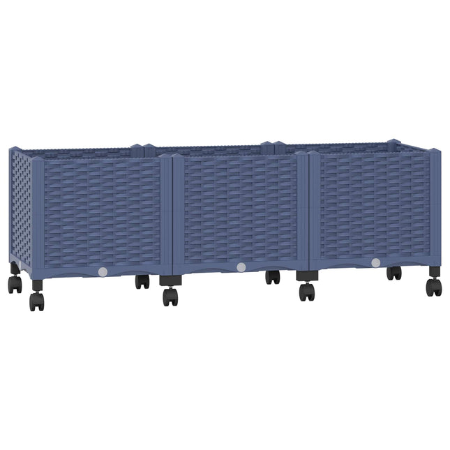 Tuinschaal Blauw Grijs 120 X 40 X 44 Cm Pp