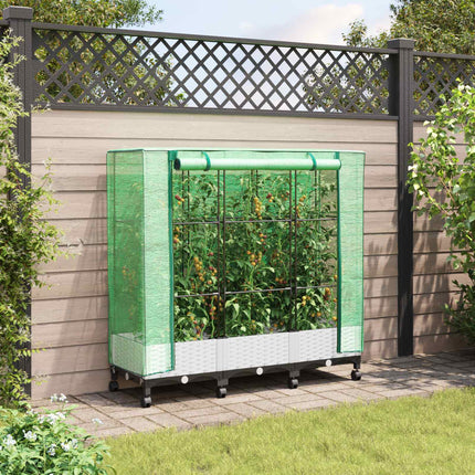 Tuinplantenbak Met Kasbedekking En Wielen Pp