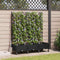 Tuinplantbak Met Schutting En Wielen 3 St Pp