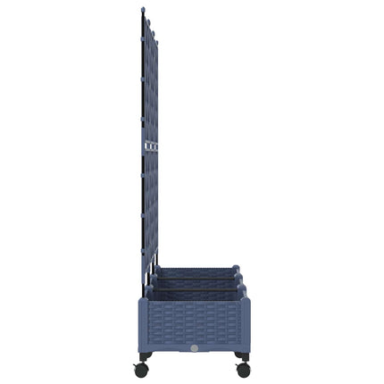Tuinplantbak Met Schutting En Wielen 3 St Pp