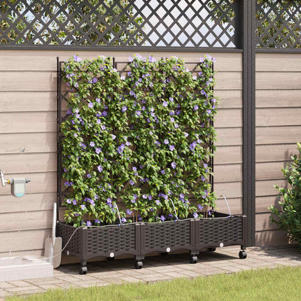 Tuin Pot Met Irrigatie En Wielen 40 X 40 X 132 Cm Pp