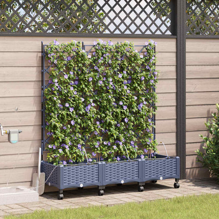 Tuin Pot Met Irrigatie En Wielen 40 X 40 X 132 Cm Pp
