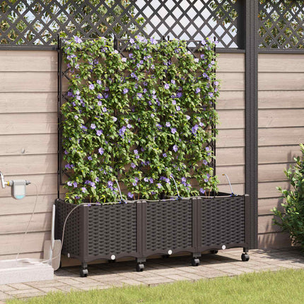 Tuin Pot Met Irrigatie En Wielen 40 X 40 X 132 Cm Pp