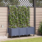 120 x 40 x 142 cm / Grijs / met wielen