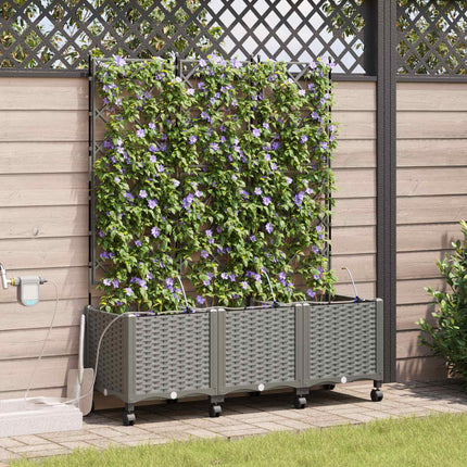 Tuin Pot Met Irrigatie En Wielen 40 X 40 X 132 Cm Pp