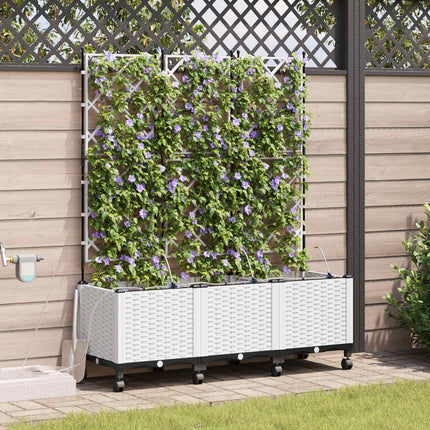 Tuin Pot Met Irrigatie En Wielen 40 X 40 X 132 Cm Pp