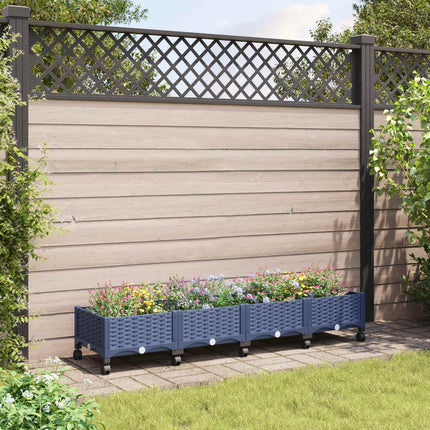 Tuinschaal Blauw Grijs 40 X 40 X 33 Cm Pp Blauwgrijs