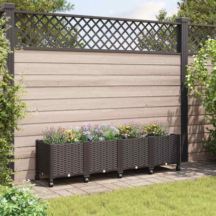 Tuinschaal 40 X 40 X 29 Cm Pp Bruin