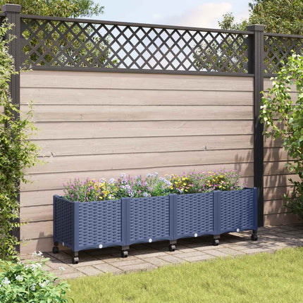 Tuinschaal Blauw Grijs 40 X 40 X 33 Cm Pp Blauwgrijs