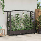 207 x 40 x 136 cm / met een gebogen dak (2 zijkanten trellis) op wielen