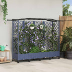 203,5 x 40 x 135 cm / met een gebogen dak (3 zijkanten trellis) op wielen