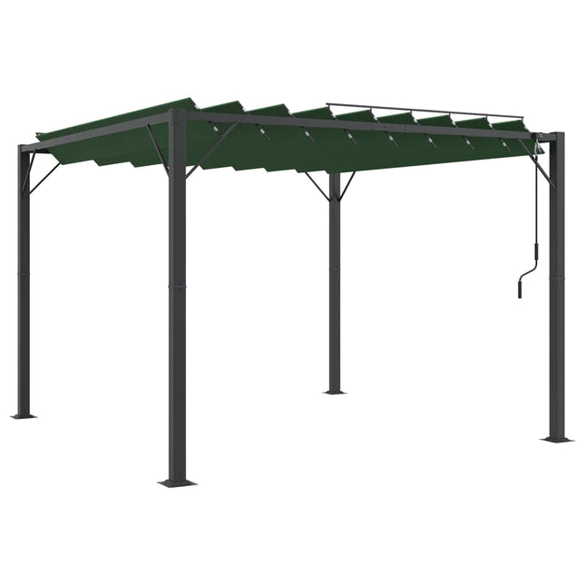 Gazebo Met Luifeldak 3 X 3 X 2,14 M Stof En Aluminium