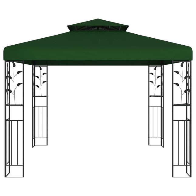 Paviljoen 3 X 3 X 2,68 M Groen Polyester En Staal