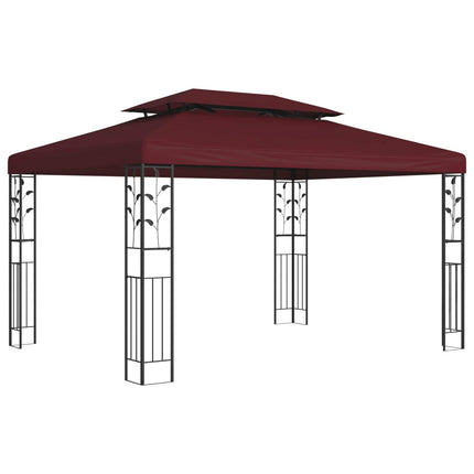 Paviljoen 3,97 X 2,96 X 2,68 M Wijnrood Polyester En Staal