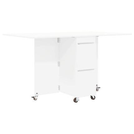 Eettafel 2 Pcs 140 X 80 X 77 Cm Bewerkt Hout Rechthoekig