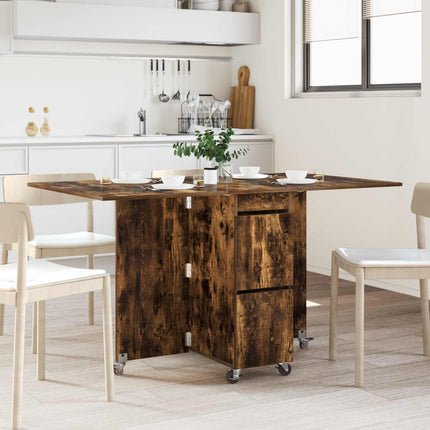 Eettafel 2 Pcs 140 X 80 X 77 Cm Bewerkt Hout Rechthoekig