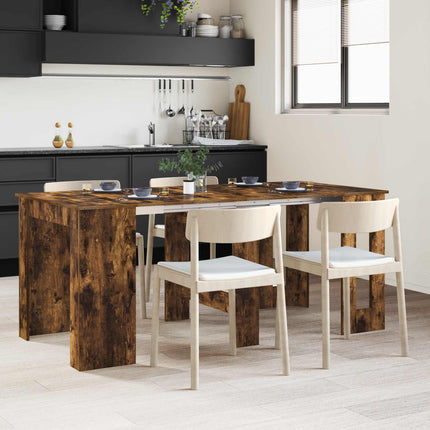 Eettafel 180 X 85 X 75 Cm Bewerkt Hout Rechthoekig