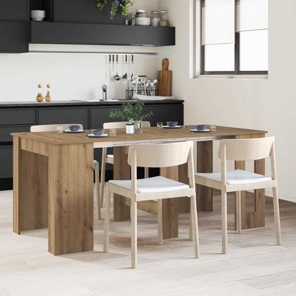 Eettafel 180 X 85 X 75 Cm Bewerkt Hout Rechthoekig
