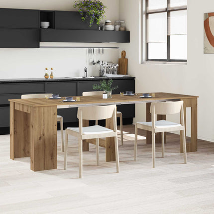 Eettafel 180 X 85 X 75 Cm Bewerkt Hout Rechthoekig